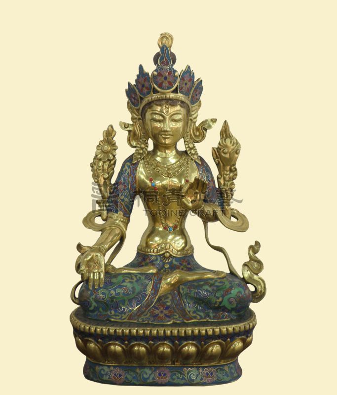 鎏金琺瑯藏佛(仿清代)