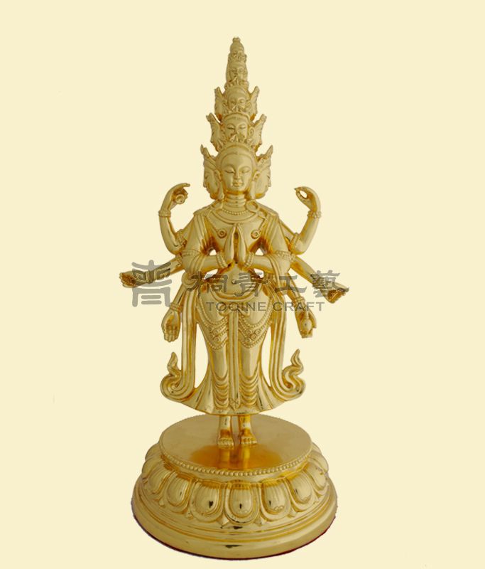 八臂十一面觀音菩薩立像