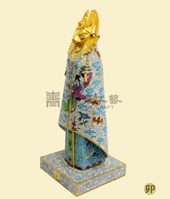 卯兔(琺瑯鎏金)