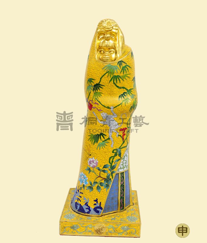 申猴(琺瑯鎏金)