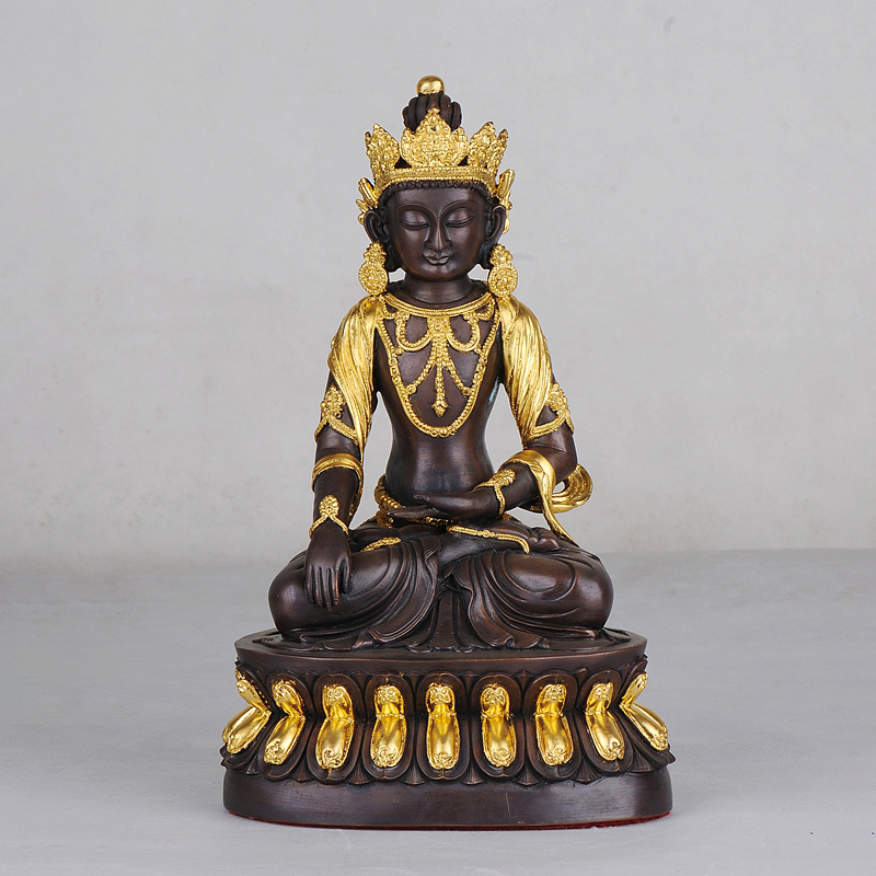 鎏金不動佛坐像(仿明永樂)