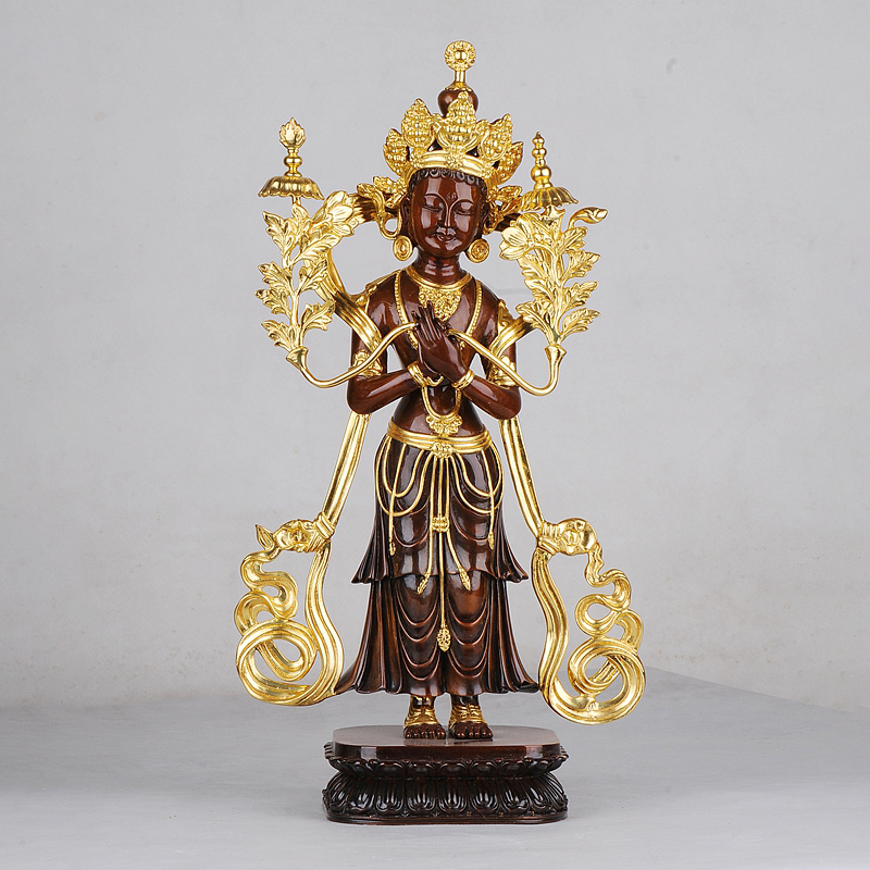 鎏金彌勒佛立像(仿清代)