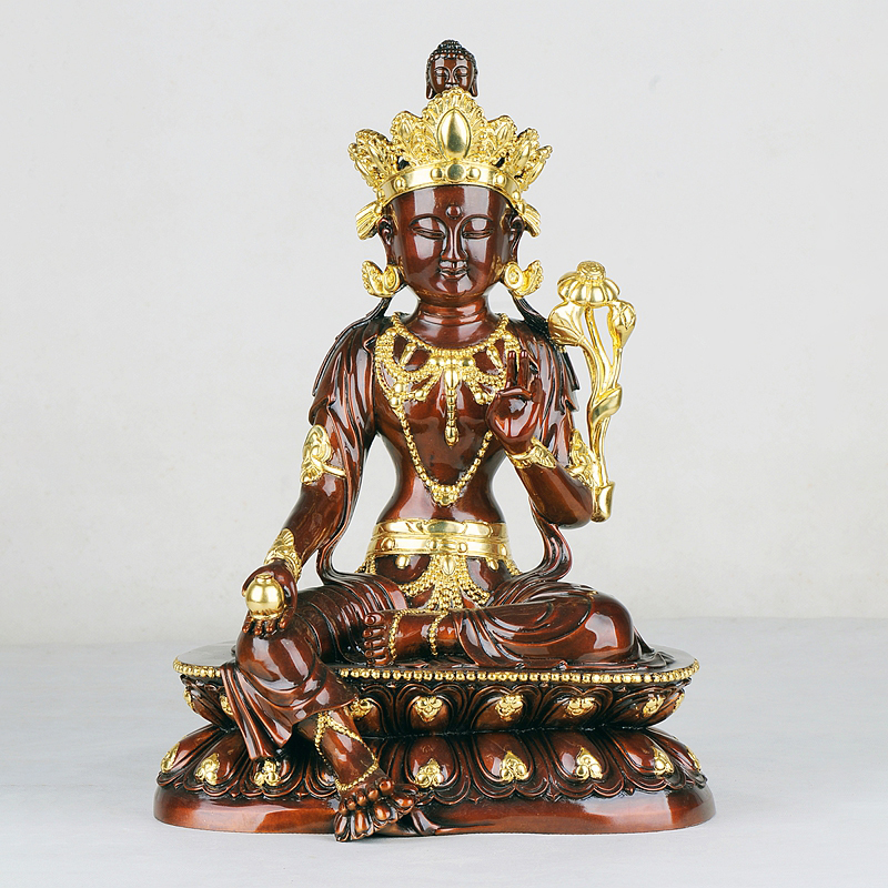 鎏金度母佛坐像(仿明末清初)